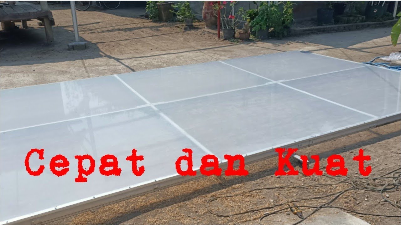 Cara memasang atap uv / green house