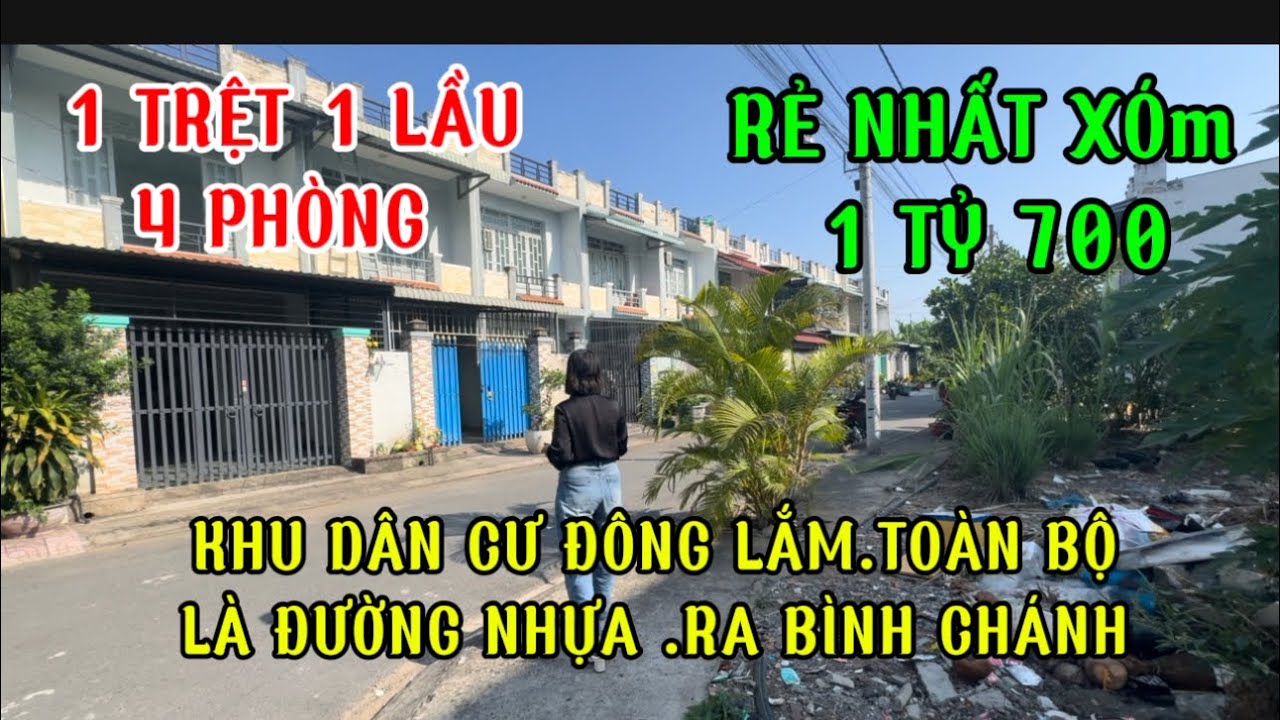 Rẻ nhất xóm là thiệt , vị trí rất gần bình Chánh . Về các quận thành phố 15 cây , chợ búa sát bên