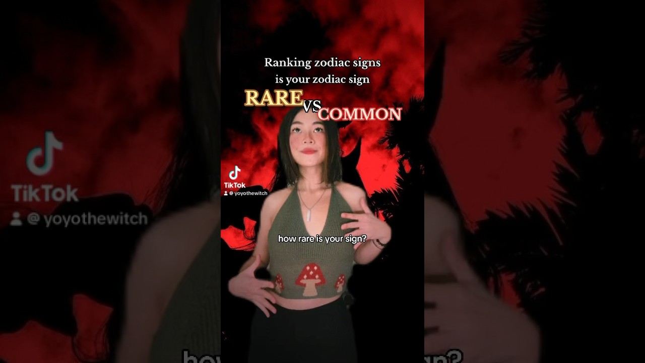 how RARE are you? Ranking zodiac signs: &bull;#horoscope #zodiac #foryou #fyp #shorts #astrology
