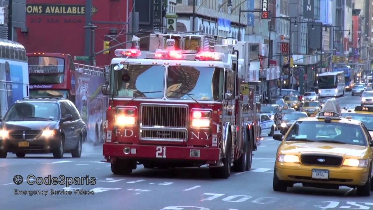 FDNY Battalion 9 + Ladder 4 (spare) + Tower Ladder 21 + Engine 65