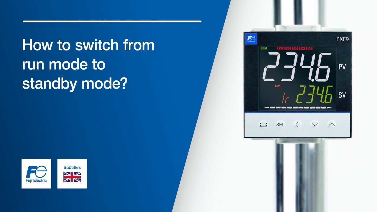 Tutorial PXF temperature: How to switch from run mode to standby mode