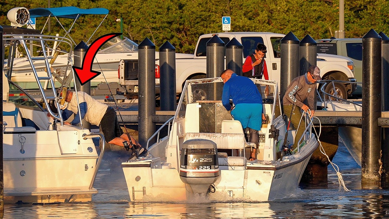 Boat Ramp Panic: Whiskey Throttle Moment Caught on Camera 😱