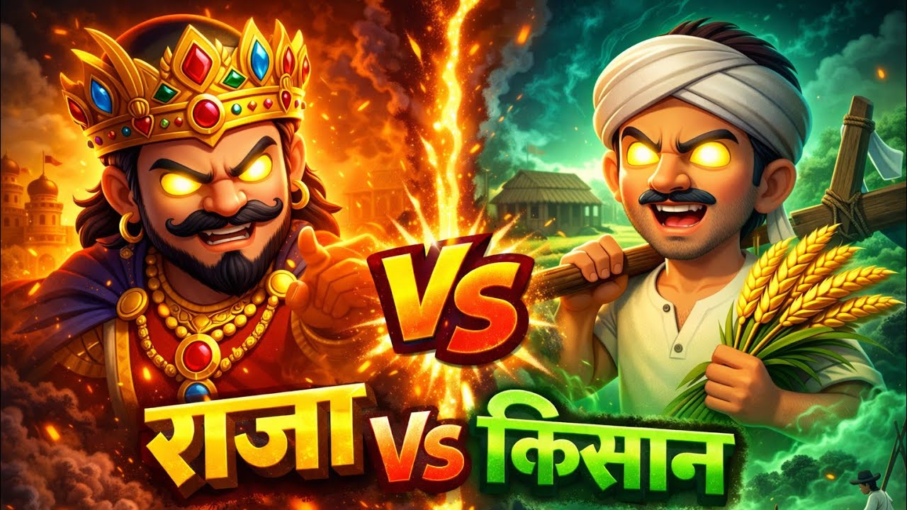 राजा और किसान की सच्ची कहानी | घमंड से सीख तक | Hindi Animated Story 😦