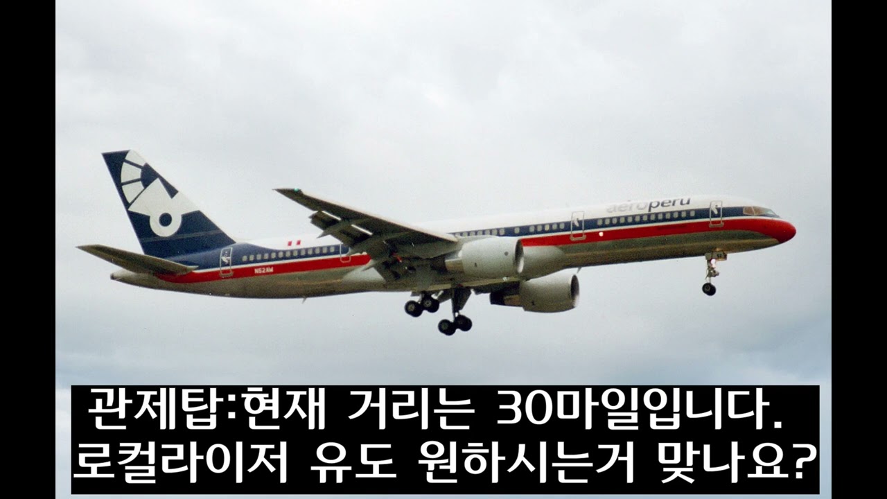 페루항공 603 cvr 한국어 번역