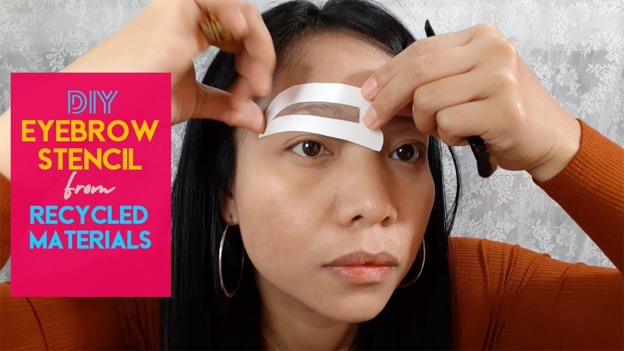 EYEBROW TUTORIAL fast and easy | DIY Eyebrow Stencil