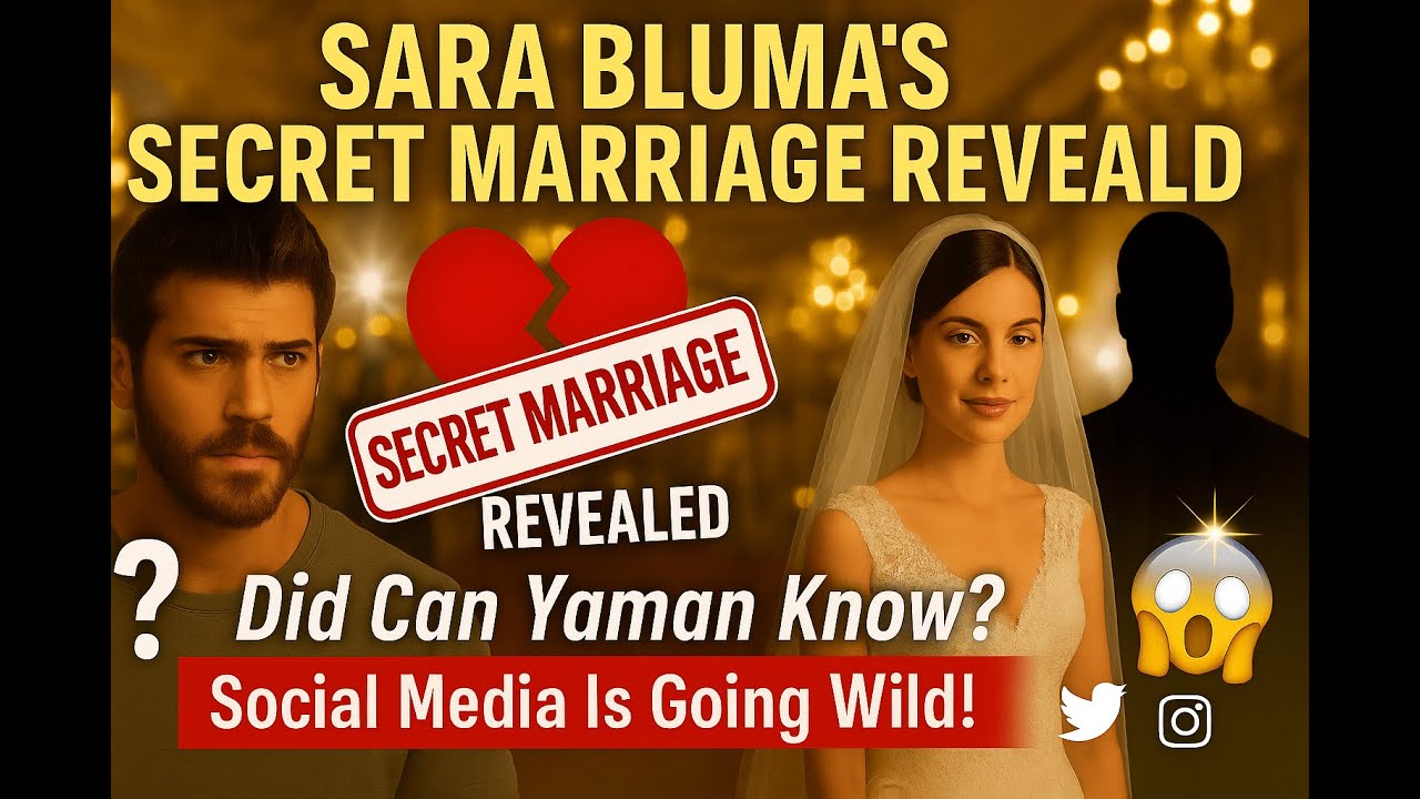 “Sara Bluma’s Secret Marriage Revealed – Did Can Yaman Know? Social Media Is Going Wild!” #canyaman