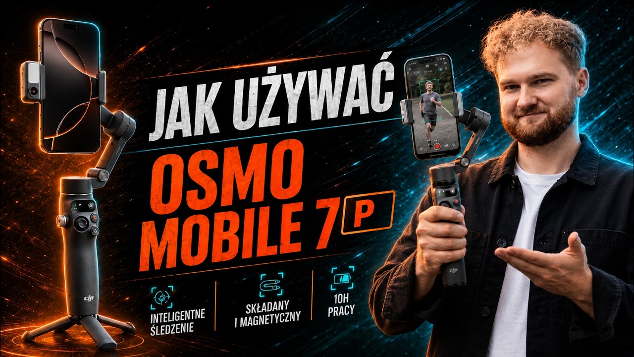 Jak używać DJI Osmo Mobile 7P? Bez Aplikacji Mimo! | Instrukcja i funkcje gimbala na telefon.