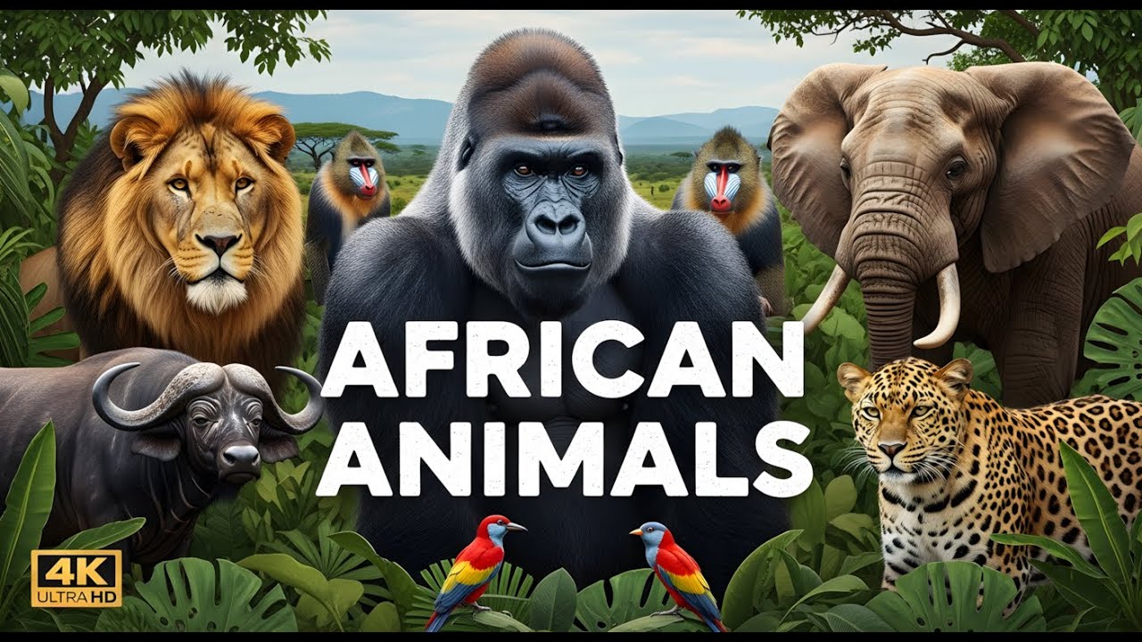African Wildlife Discovery in 8K Ultra HD  Safari Animals Documentary & Nature Relaxation