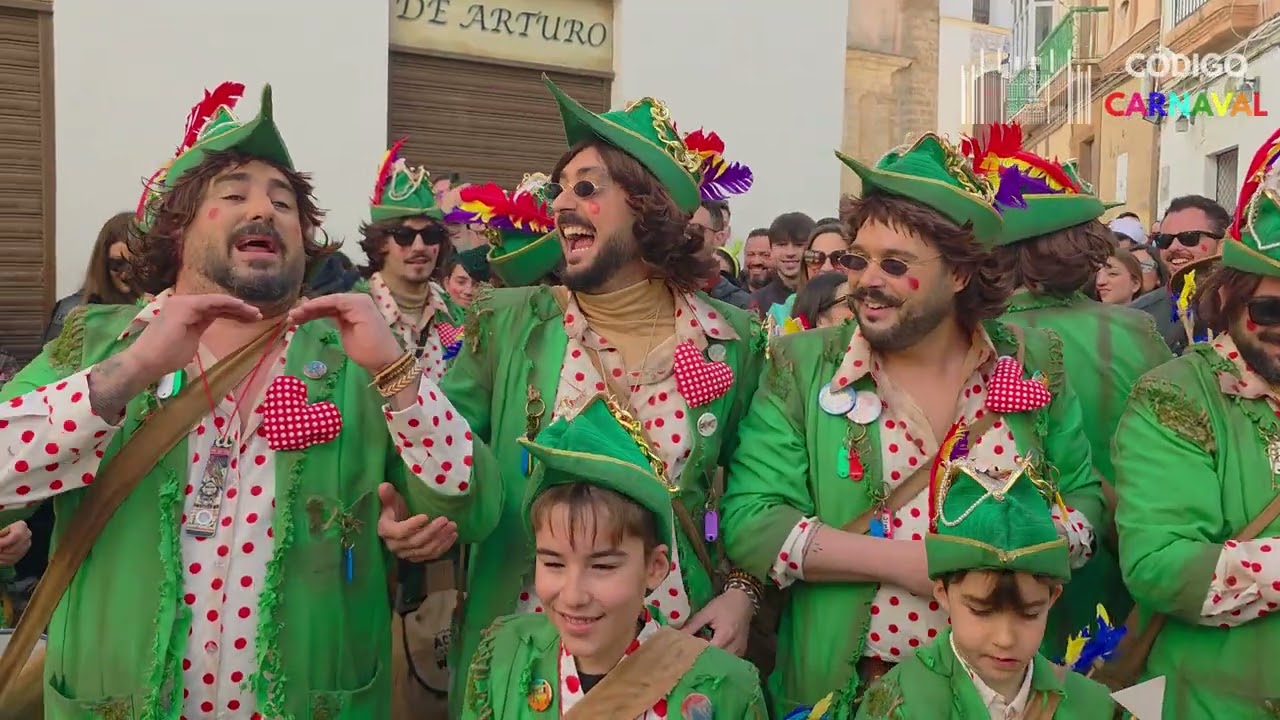 Chirigota 'LOS ROBINS' (2026) en el barrio Santamaría - Pase completo