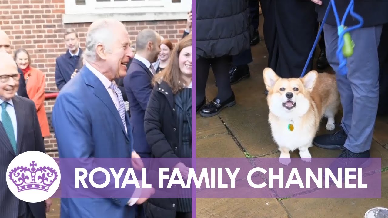 'Get his Trousers!': King Charles Jokes Around with Adorable Corgi