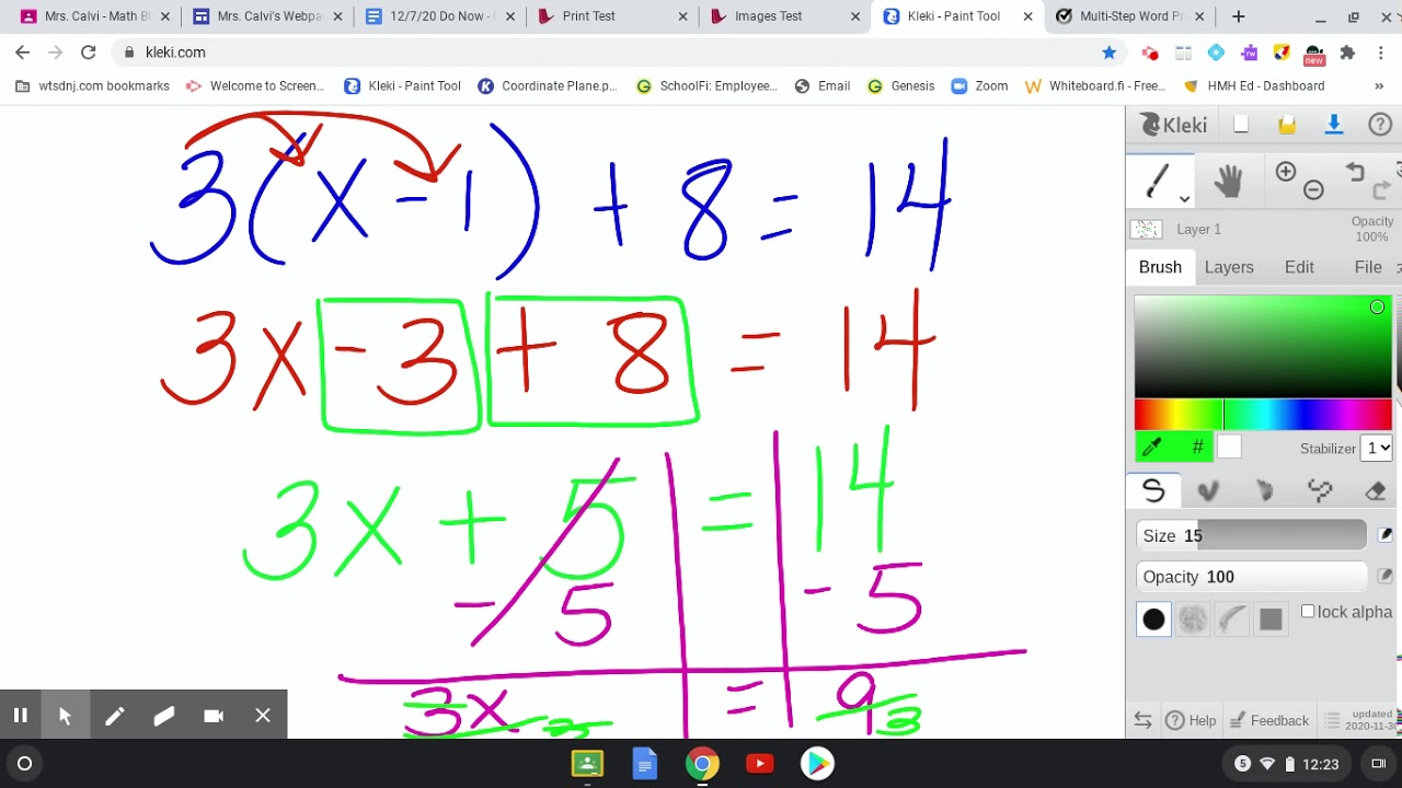 Solving Multi-Step Equations
