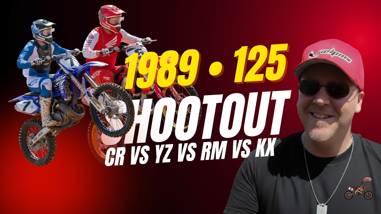 1989 125 Motocross Shootout | CR125 vs YZ125 vs RM125 vs KX125