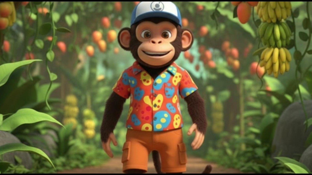 Bunty Bandar Ki Jungle Story | Funny Talking Monkey Cartoon | Kids Animation Story