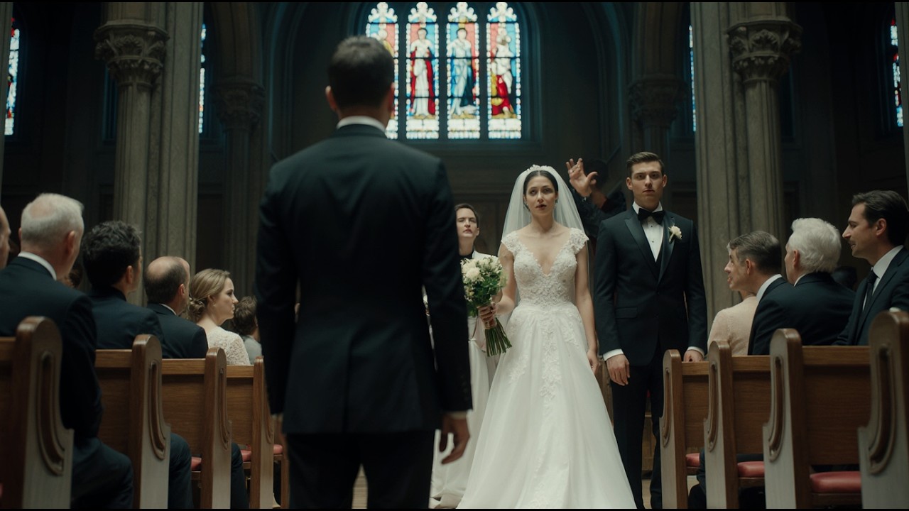 Durante o Casamento, Um Estranho Entra na Igreja… e Todos Ficam em Silêncio.