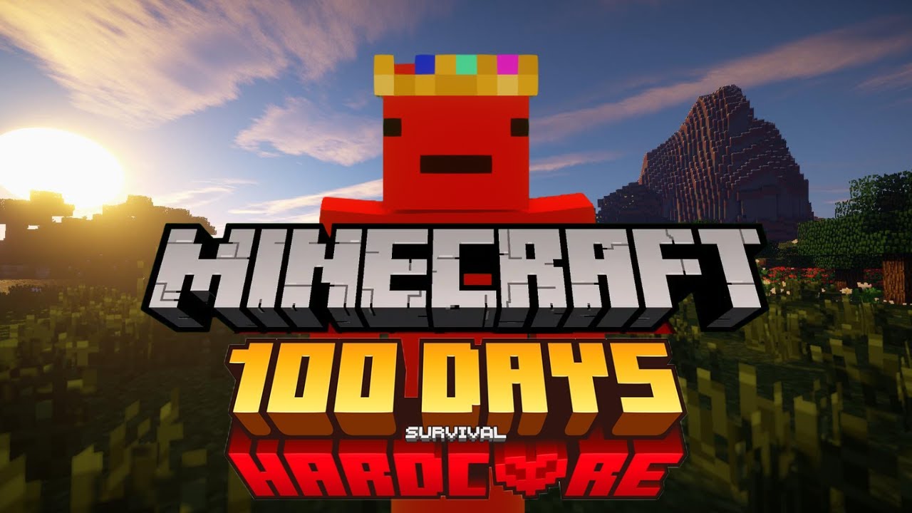 i survived 100 in MINECRAFT HARDCORE