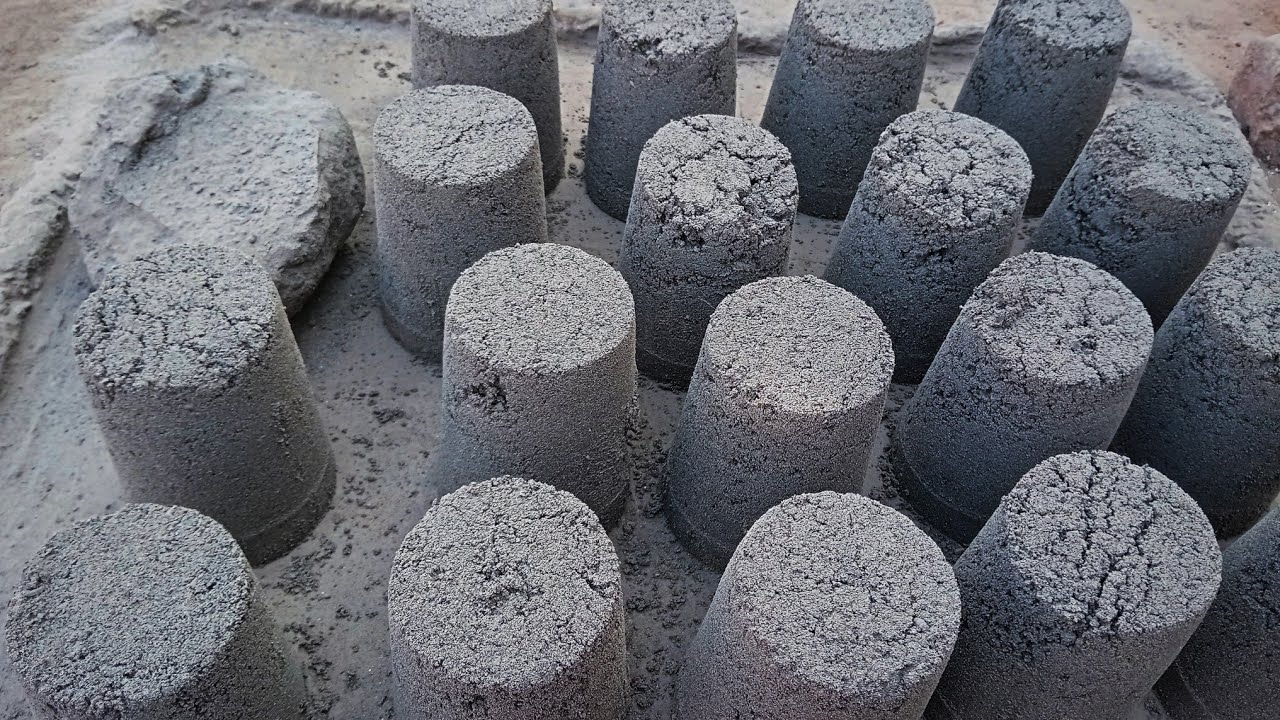 Back to normal 😃new video of soft buttery melting black charcoal sand new shapes crumbling on floor