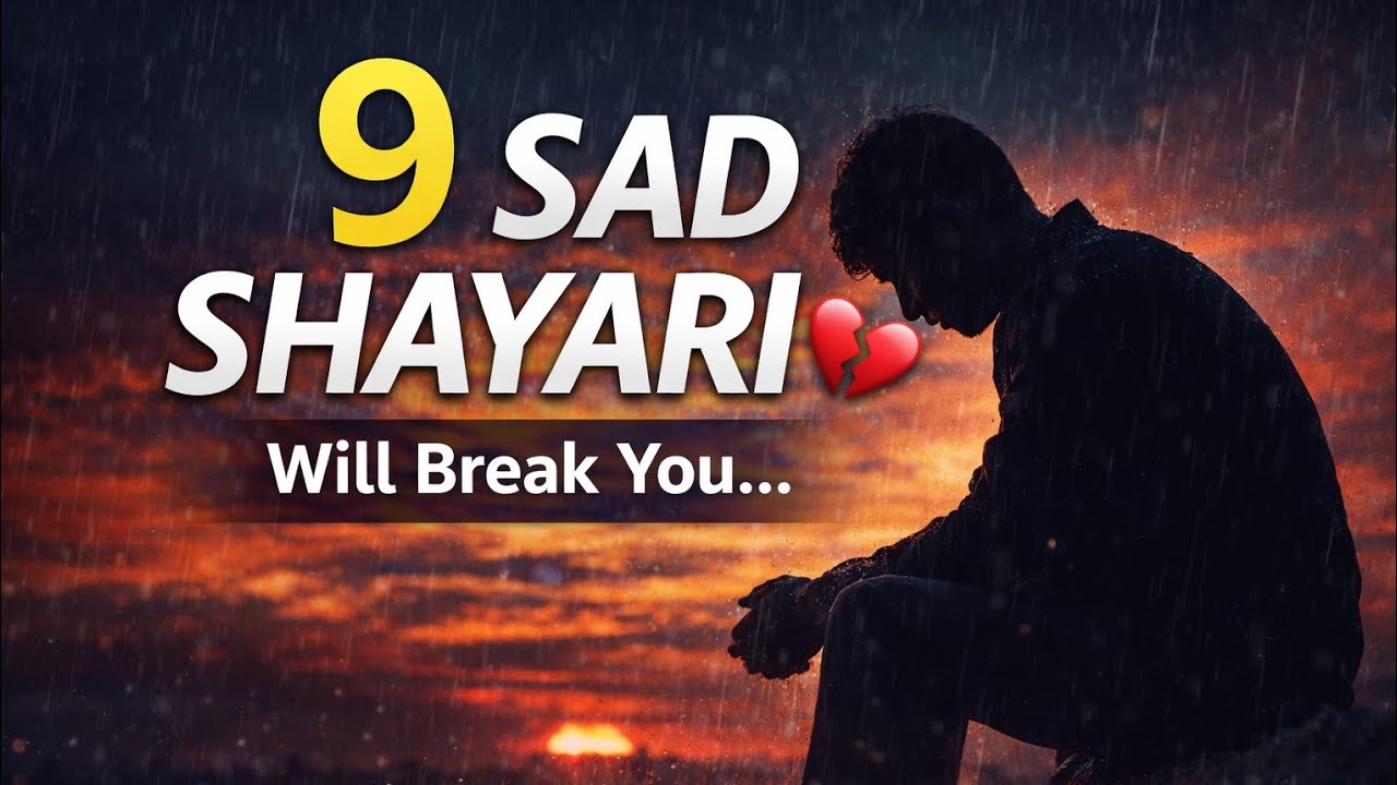 Heart Touching Sad Shayari 💔 | Emotional Lines About Love & Life”