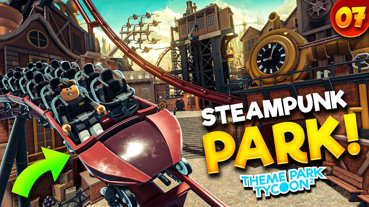 I Finished My STEAMPUNK Theme Park! | Realm of Rides • #7