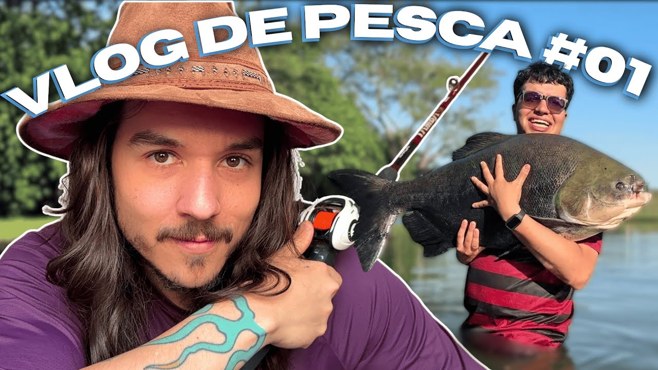 Levando voc&ecirc;s pra pescar comigo - Vlog de pesca #01
