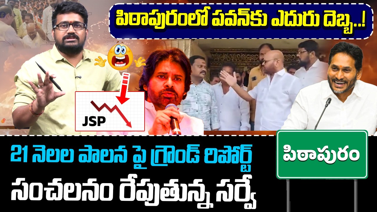 Breaking News:పిఠాపురంలో పవన్ కు ఎదురు దెబ్బ..! సంచలనం రేపుతున్న సర్వే | Pithapuram Survey | Latest