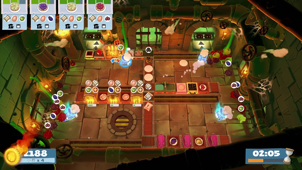 【overcooked2】hangry night 2-3 4players 4368