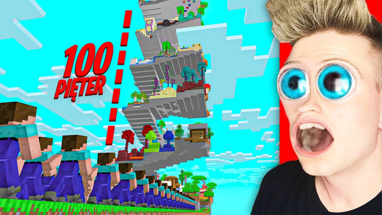 100 WIDZÓW vs OGROMNY TOR ŚMIERCI 🤯 | Minecraft Extreme