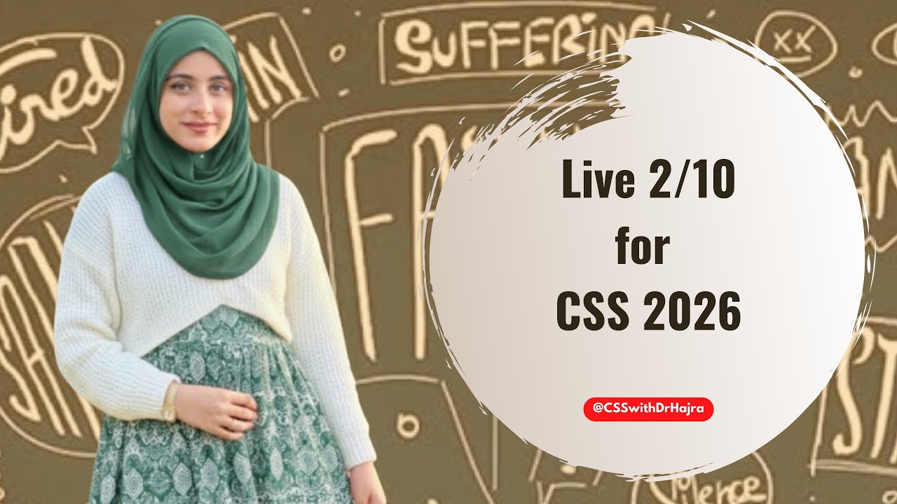CSS with Dr Hajra is live!