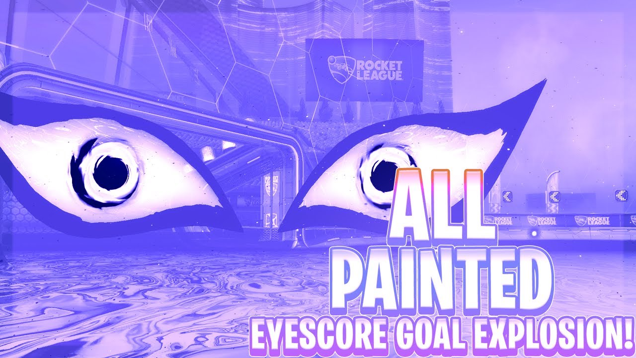 All Painted Eyescore Goal Explosion In Rocket League! (Season 16 Update)