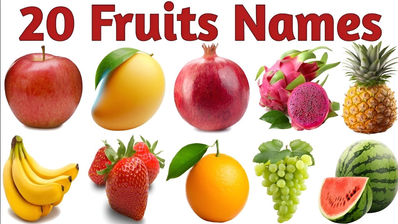 Learn Fruit Names in English and Hindi | फलों के नाम अंग्रेज़ी और हिंदी में