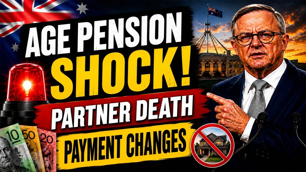 🚨 Age Pension Shock After Partner Death |Centrelink Payment Change Explained | Seniors Must Watch 🇦🇺
