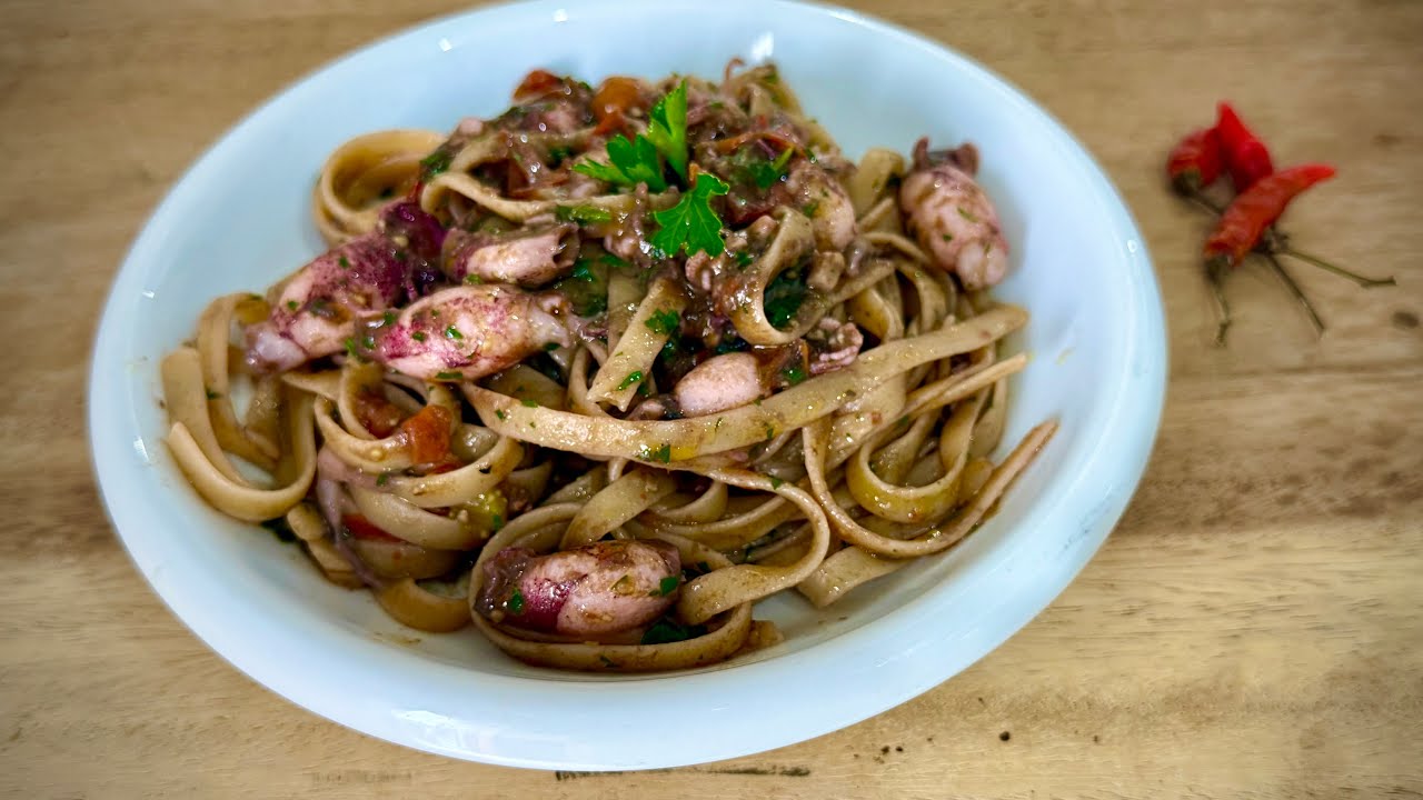 Linguine alla Diavola con Calamaretti