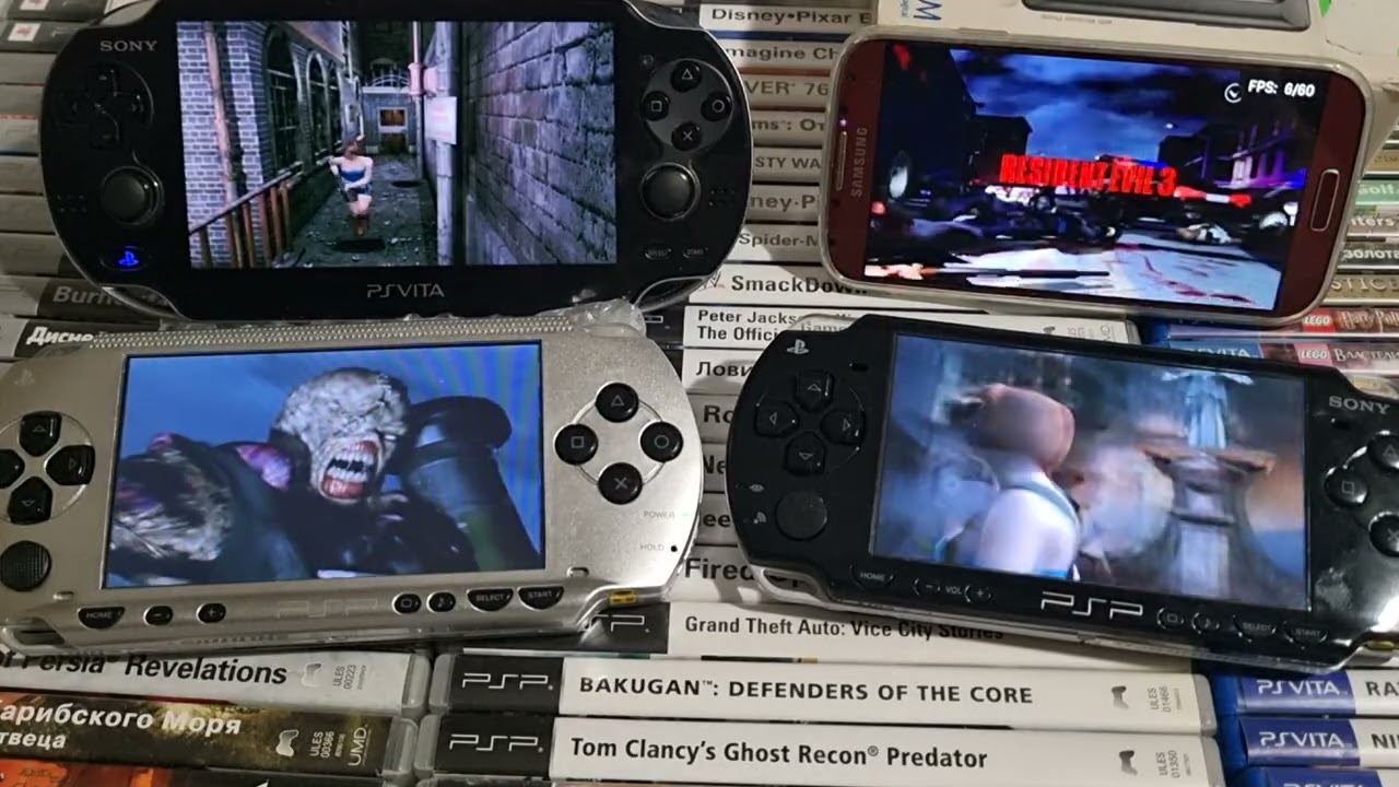 Resident Evil 3: Nemesis gameplay на PSP , Ps Vita а также на Samsung galaxy s4 💗💗💗💗💗