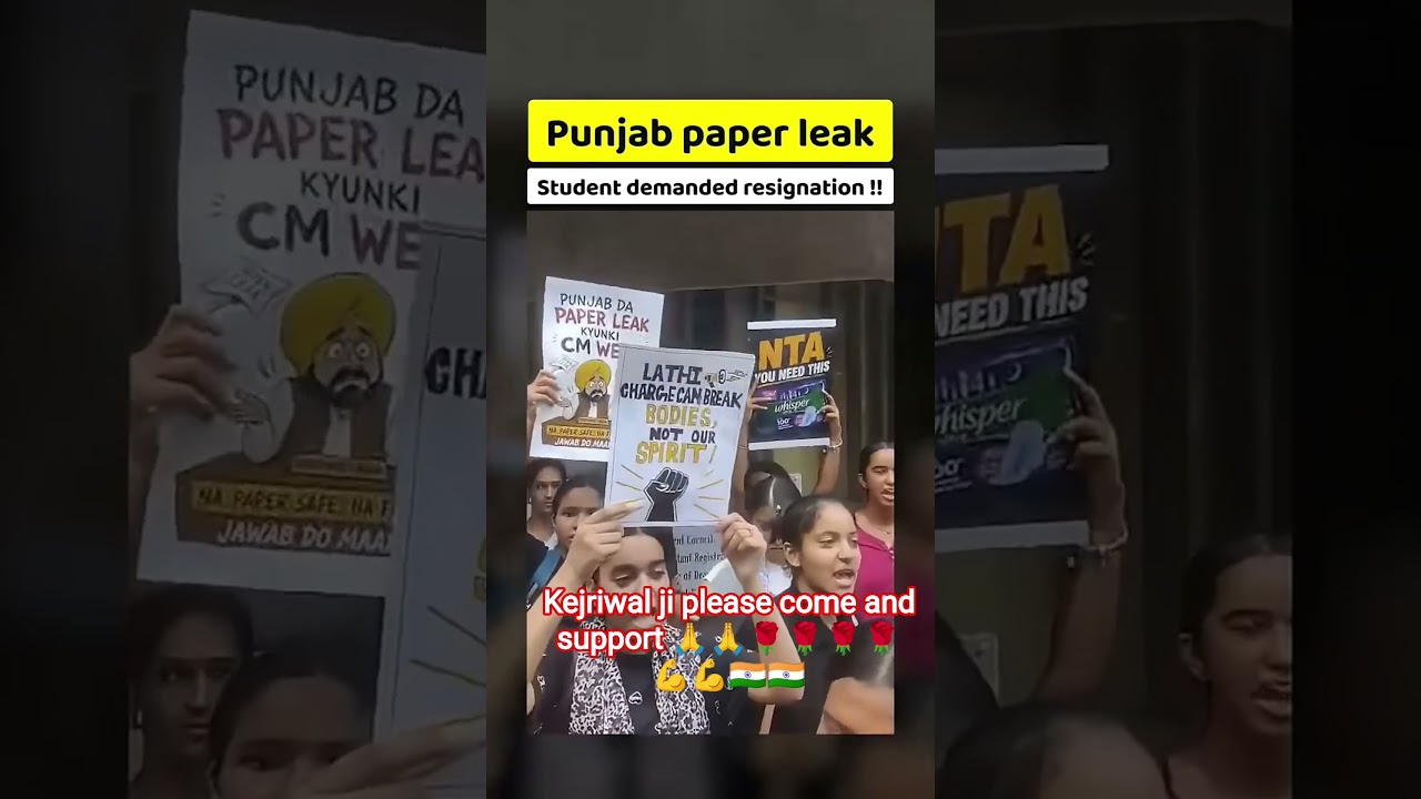 please 🙏#kejriwal #aappunjab support and take #action against #paperleak #cjp #pmmodi #students