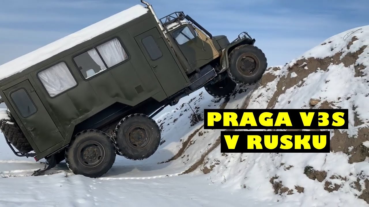 Skříňová PRAGA V3S v Rusku!