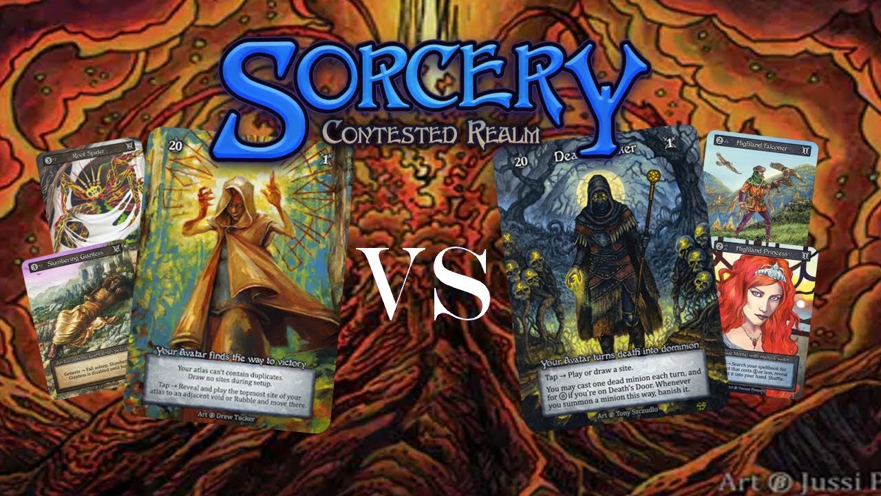 Sorcery: Contested Realm Gameplay Pathfinder Warpath VS Deathspeaker