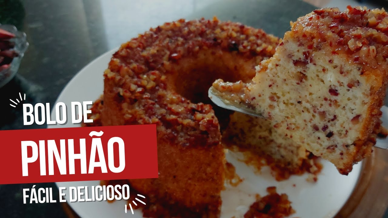 Bolo de Pinhão feito no Liquidificador - Simples, Rápido e Delicioso