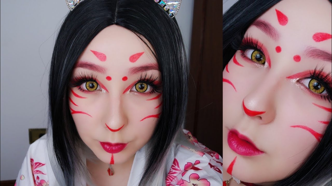 Last-minute Costume - Kitsune (Halloween Make Up Ideas)