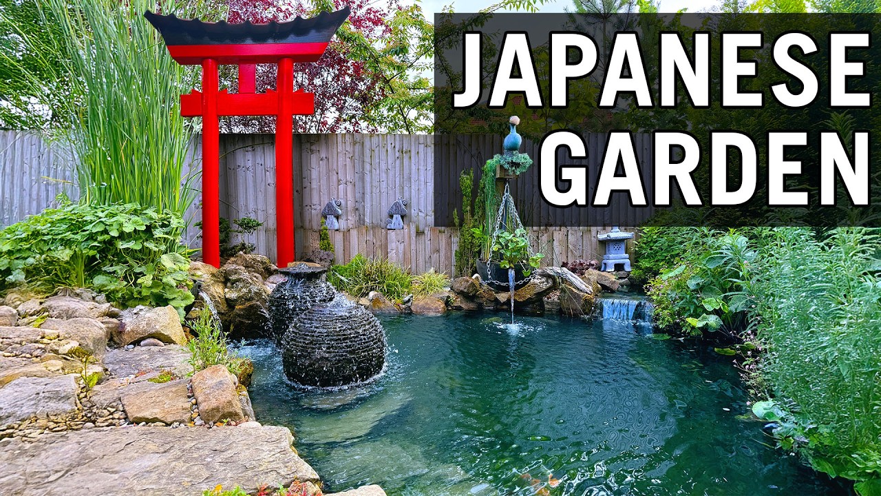 THRILLING Swing Over Japanese Pond in Small Space