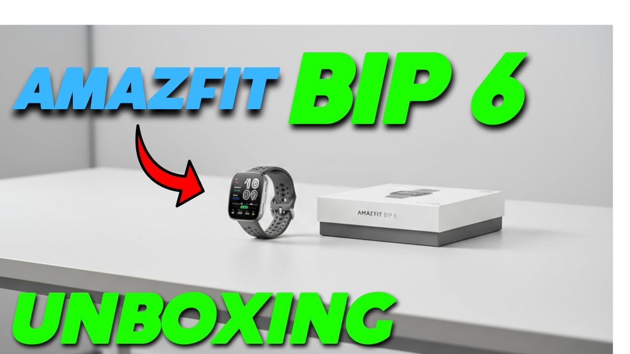 UNBOXING AMAZFIT BIP 6 |  Primeiras Impressões Visuais e Design!