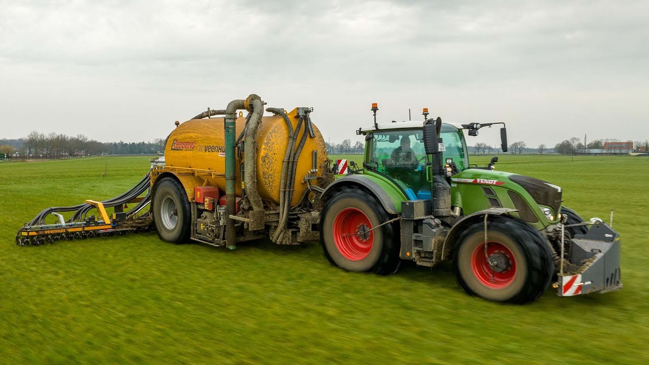 2x Fendt 724 + Veenhuis | Slurry 2023 | Loonbedrijf Rebbens & Teijsen