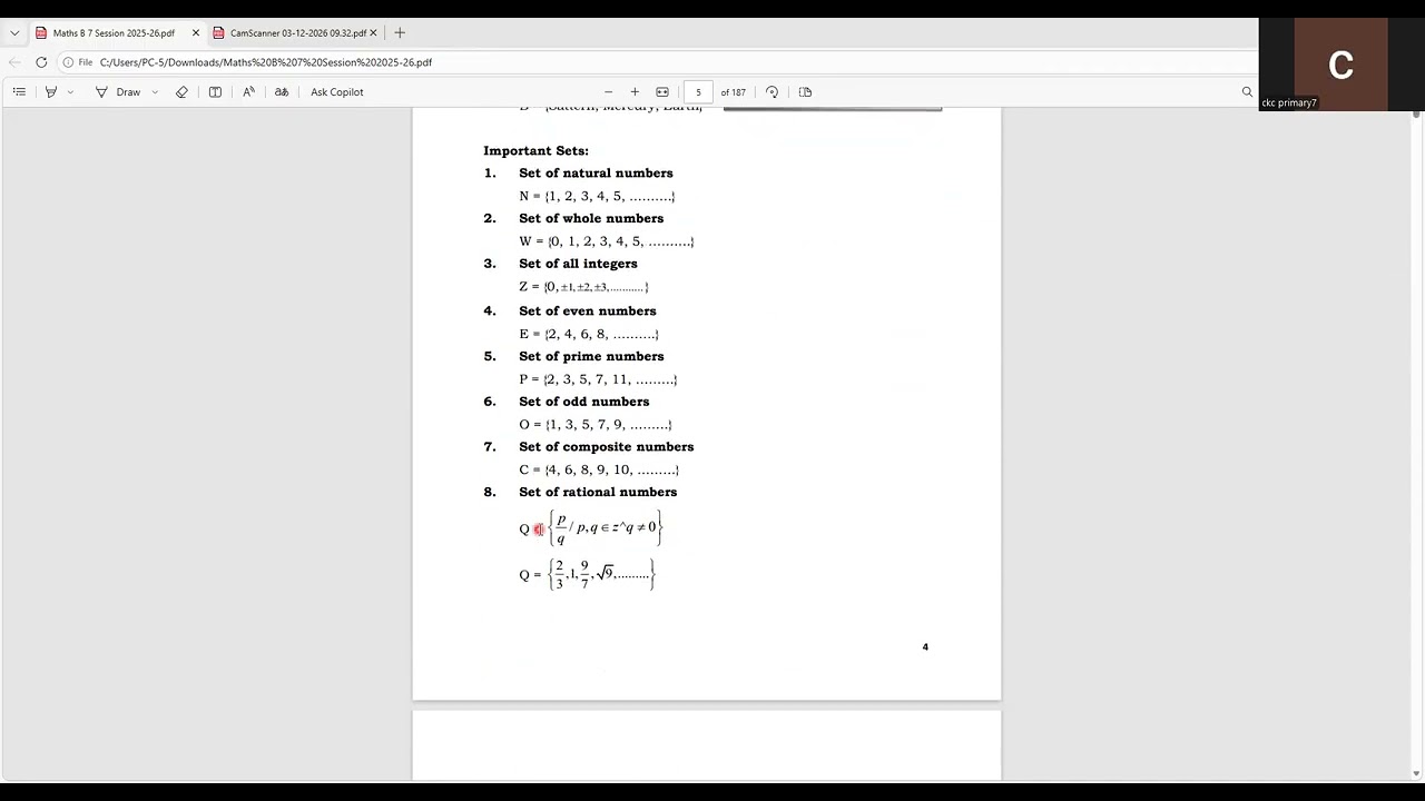Class 7 Math B Lecture 2