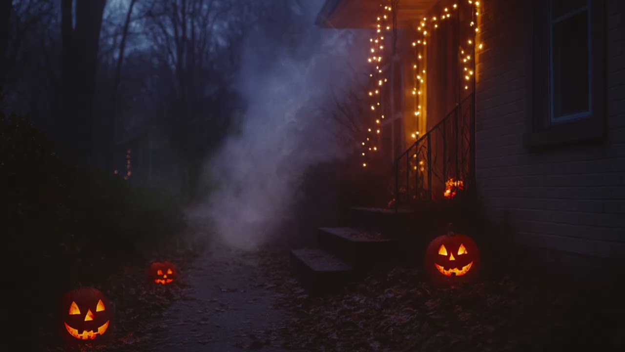 90s Halloween Trick or Treating Ambience | Vintage Neighborhood Halloween Night