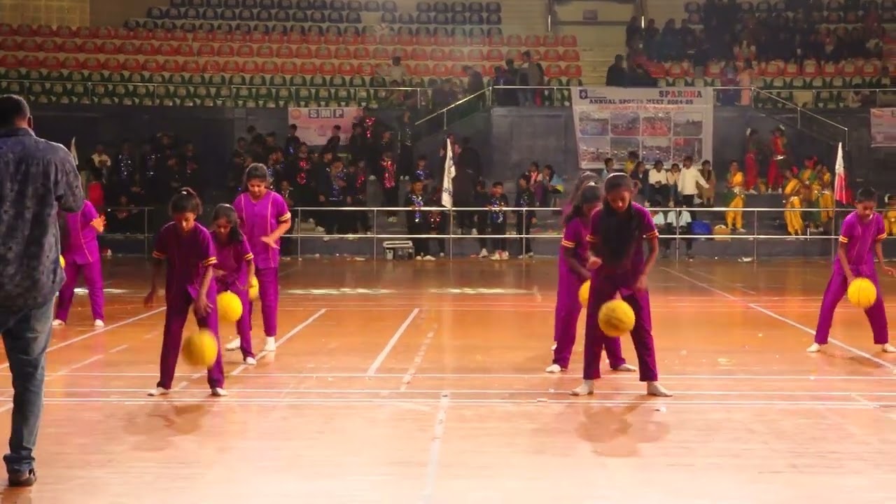 SMP International School - Annual Sports Day Spardha 2024-25 - Skillful Basketball Drill