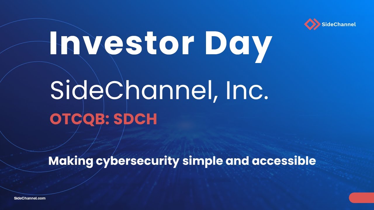 SideChannel Inc Investor Day 2023 | $SDCH | OTCQB:SDCH