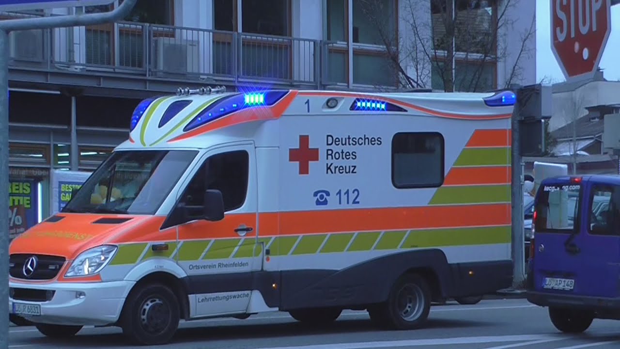 Zweifach NEF 6/82-1(findet Einsatzstelle nicht?)+1x RTW 6/83-1 DRK OV Rheinfelden in L&ouml;rrach