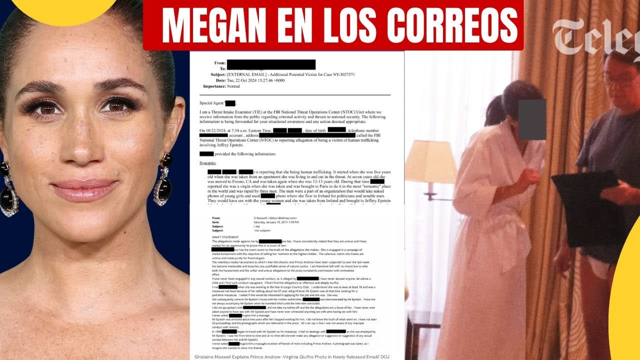 EXCLUSIVA:Megan Markle APARECE EN LOS CORREOS como DAMA DE COMPA&Ntilde;&Iacute;A.Captaba informaci&oacute;n para MOSSAD