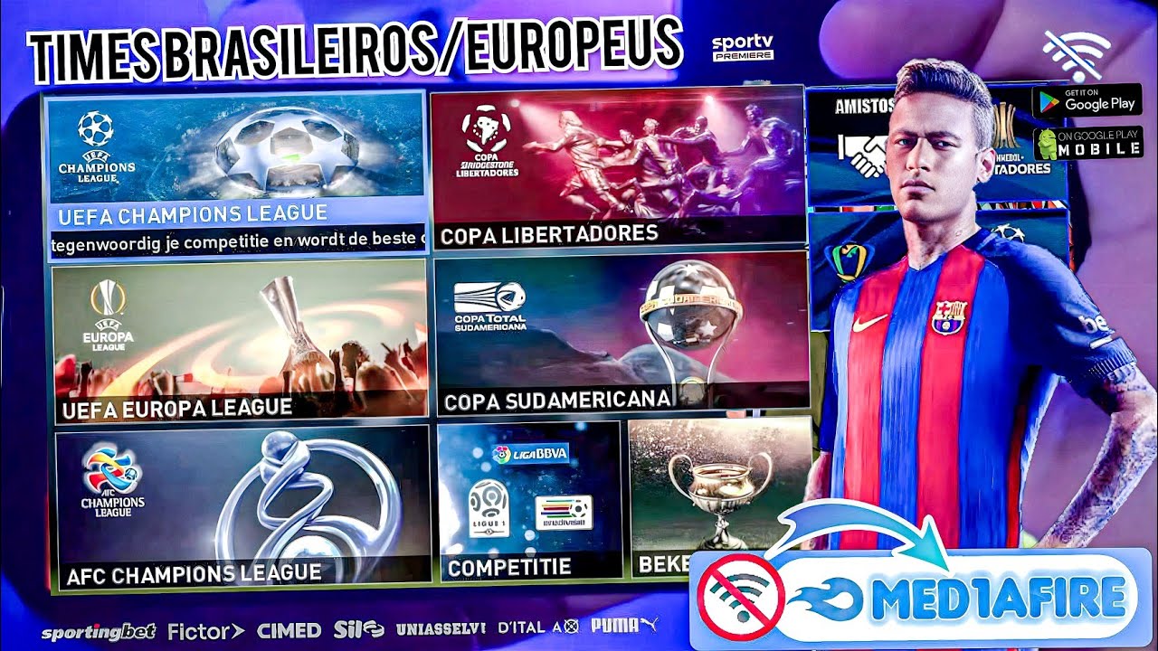 PES 2016 PPSSPP DOWNLOAD MEDIAFIRE COM BRASILEIROS E EUROPEU NO CELULAR 🤯 PES 2016 ANDROID DOWNLOAD