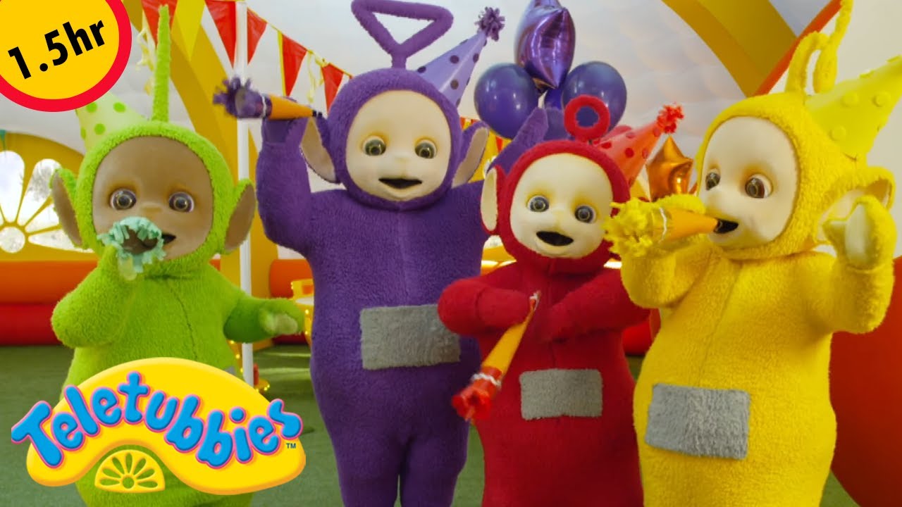Partyeinladung von den Teletubbies! Lasst uns feiern! Fernsehen für Kinder auf Deutsch
