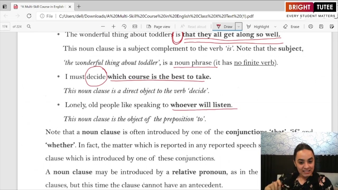 Grammar 1 1 Noun Clauses