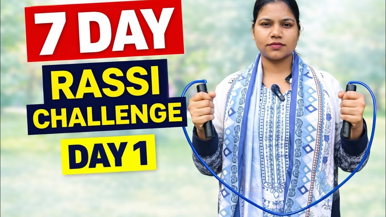 7Days Rassi challenge_ Day 1💪 weight loss journey